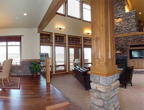 Plan 9531RW: Sweeping Rear Deck with Barrel Roof - Image #11 - Craftsman, Mountain, Rustic