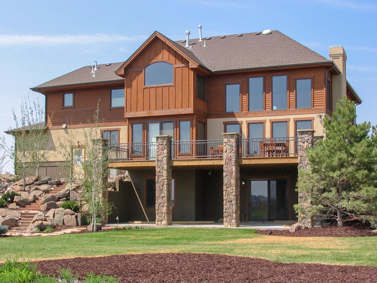 Plan 9532RW: Two-Story Rugged Craftsman House Plan with Sunken Great Room - Image #10 - Craftsman, Mountain, Rustic, Vacation