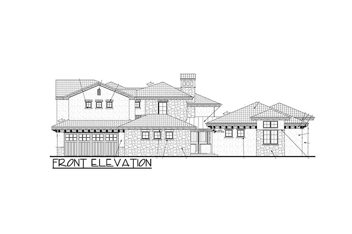 Plan 9538RW: Tuscan Villa with Views - Image #11 - European, Mountain, Rustic, Tuscan