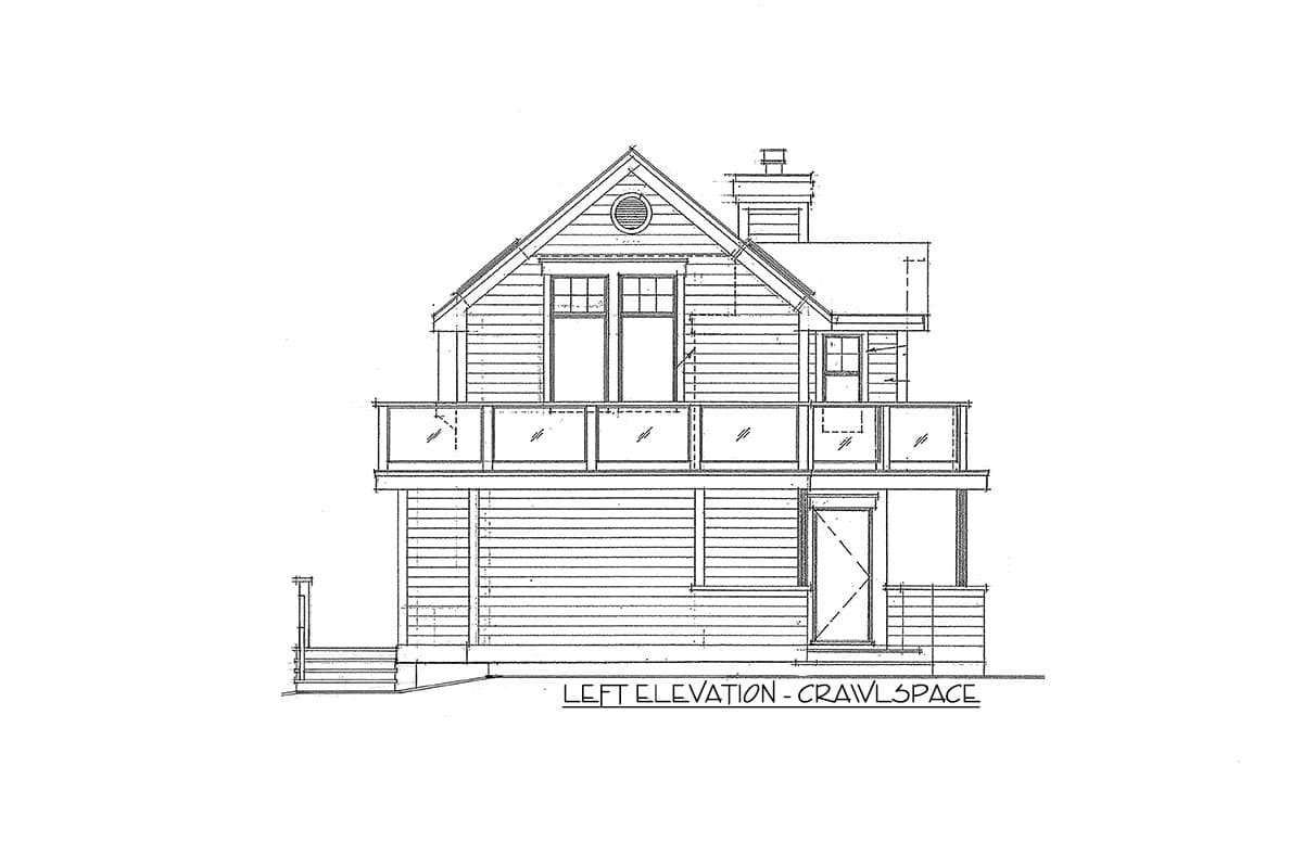 Plan 9800SW: Cottage with Rear Views - Image #22 - Cabin, Cottage, Mountain, Rustic, Vacation