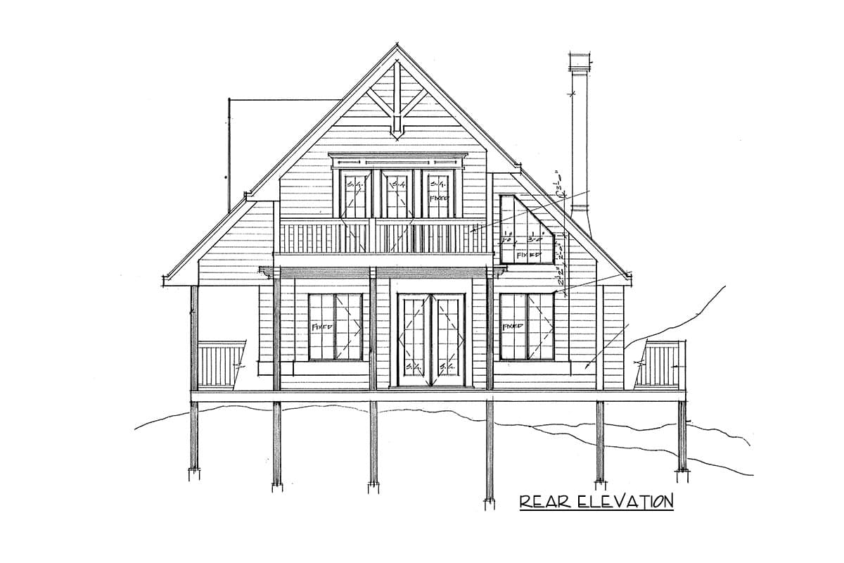 Plan 9801SW: Designed to Capture Views - Image #12 - Cabin, Cottage, Country, Mountain, Rustic, Vacation