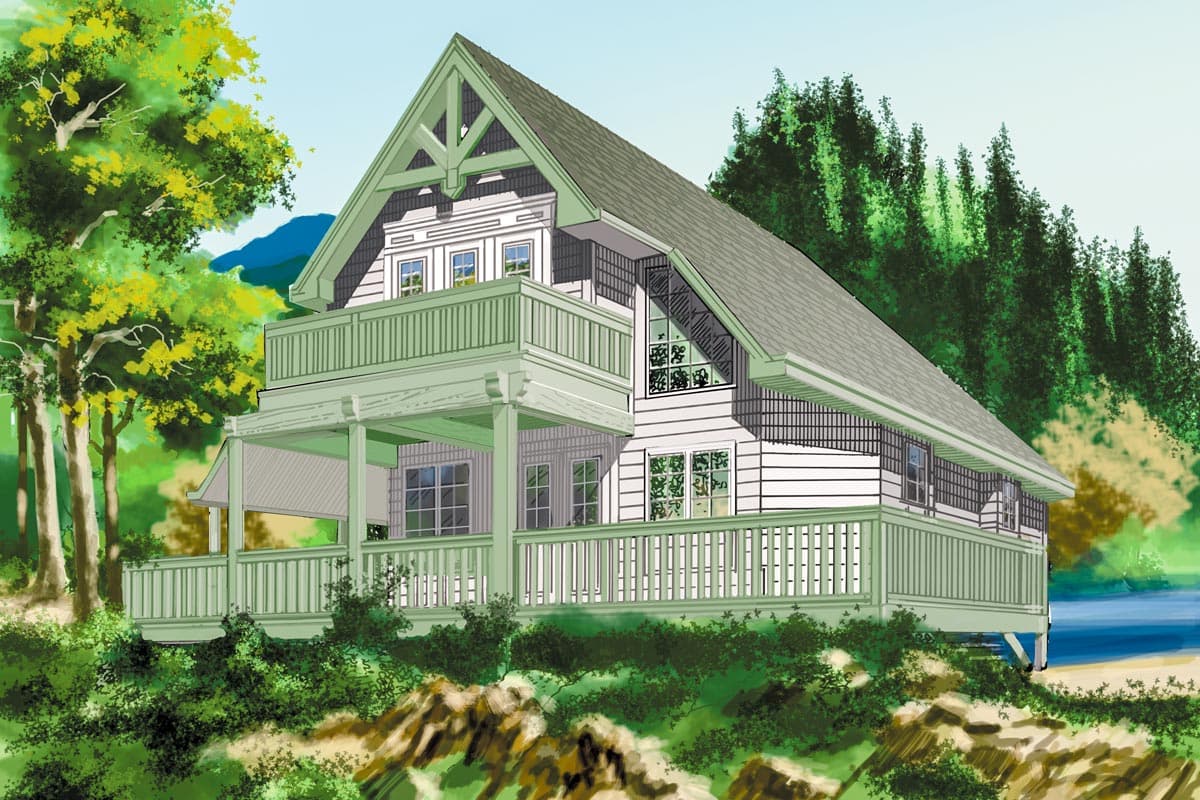 Plan 9801SW: Designed to Capture Views - Image #13 - Cabin, Cottage, Country, Mountain, Rustic, Vacation