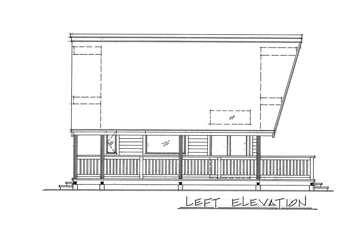 Plan 9804SW: Vacation Cottage or Guest Quarters - Image #10 - Cabin, Cottage, Mountain, Rustic, Vacation