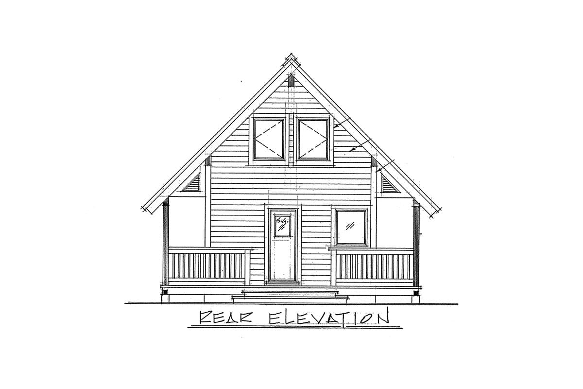 Plan 9804SW: Vacation Cottage or Guest Quarters - Image #7 - Cabin, Cottage, Mountain, Rustic, Vacation