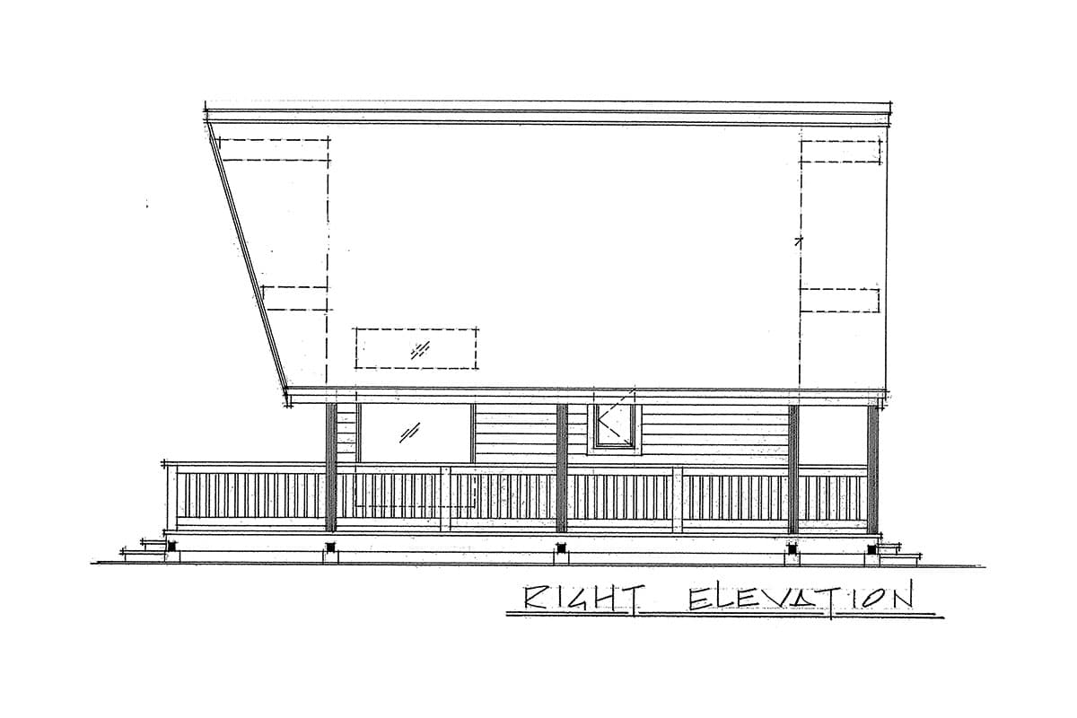 Plan 9804SW: Vacation Cottage or Guest Quarters - Image #8 - Cabin, Cottage, Mountain, Rustic, Vacation