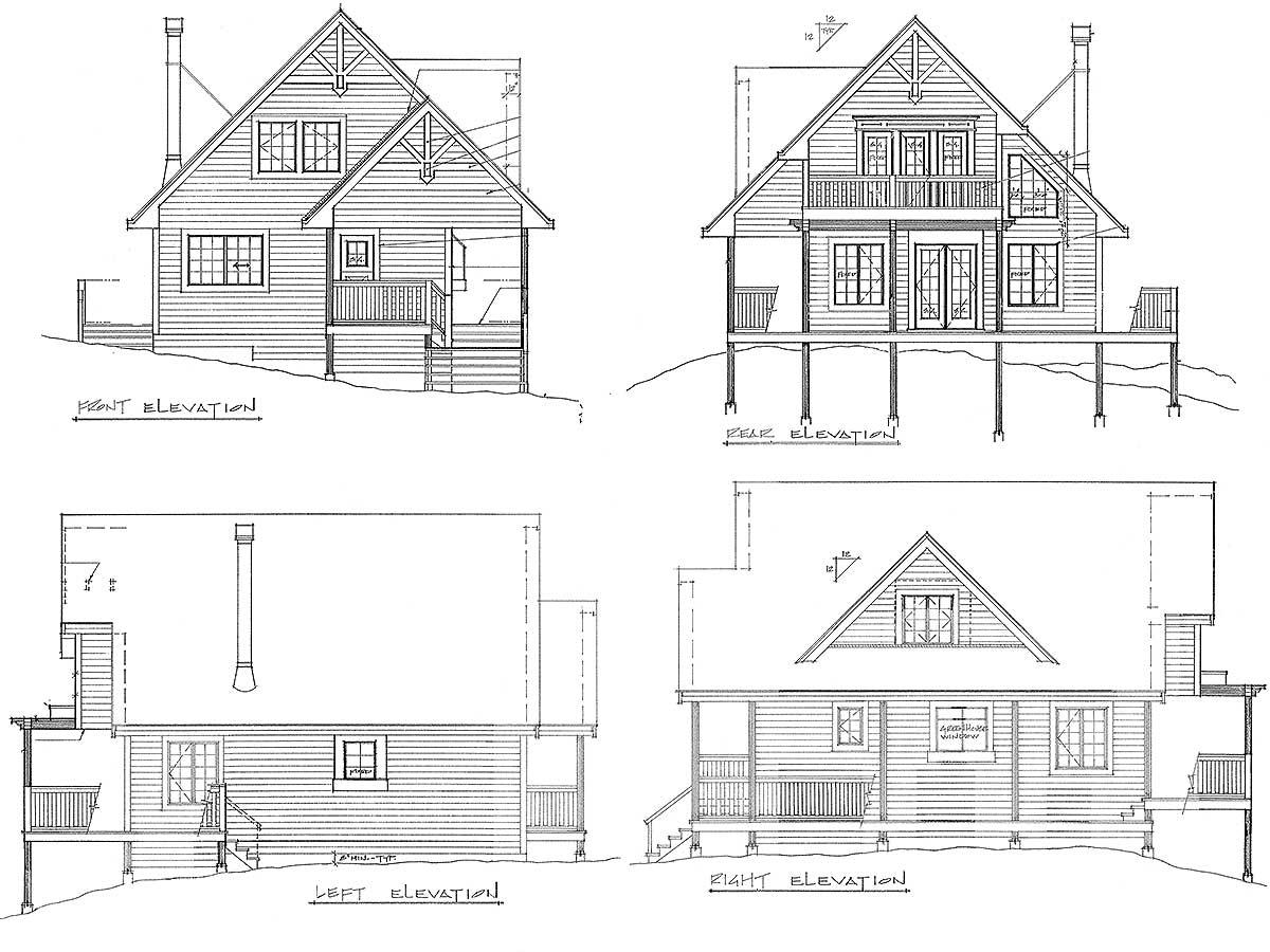 Plan 9805SW: Vacation Hideaway - Image #22 - Cabin, Cottage, Mountain, Rustic, Vacation