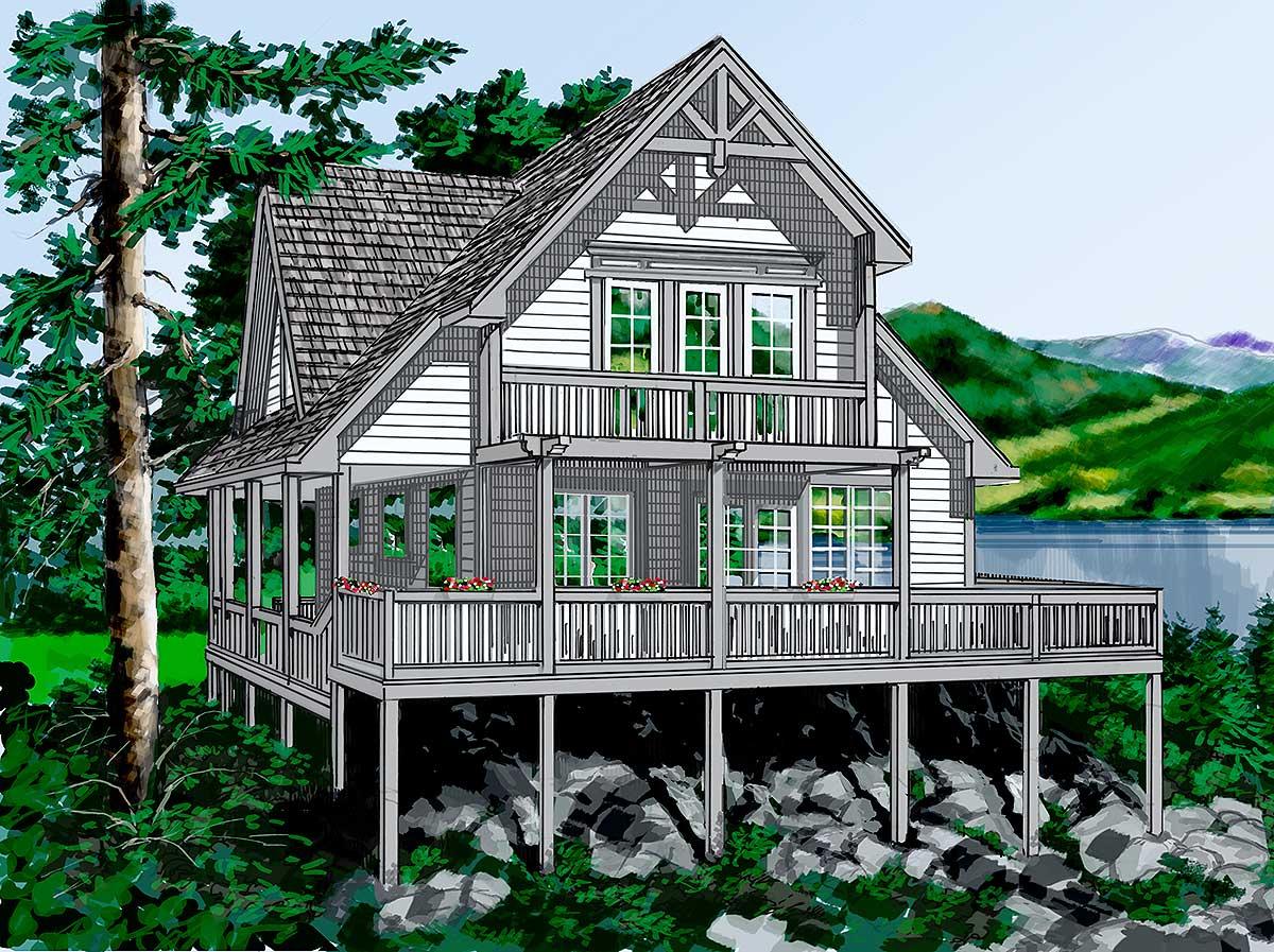Plan 9805SW: Vacation Hideaway - Image #21 - Cabin, Cottage, Mountain, Rustic, Vacation