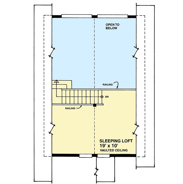 Plan 9806SW: Economical Cottage Design - Floor Plan - 2nd Floor - Cottage, Country, Vacation