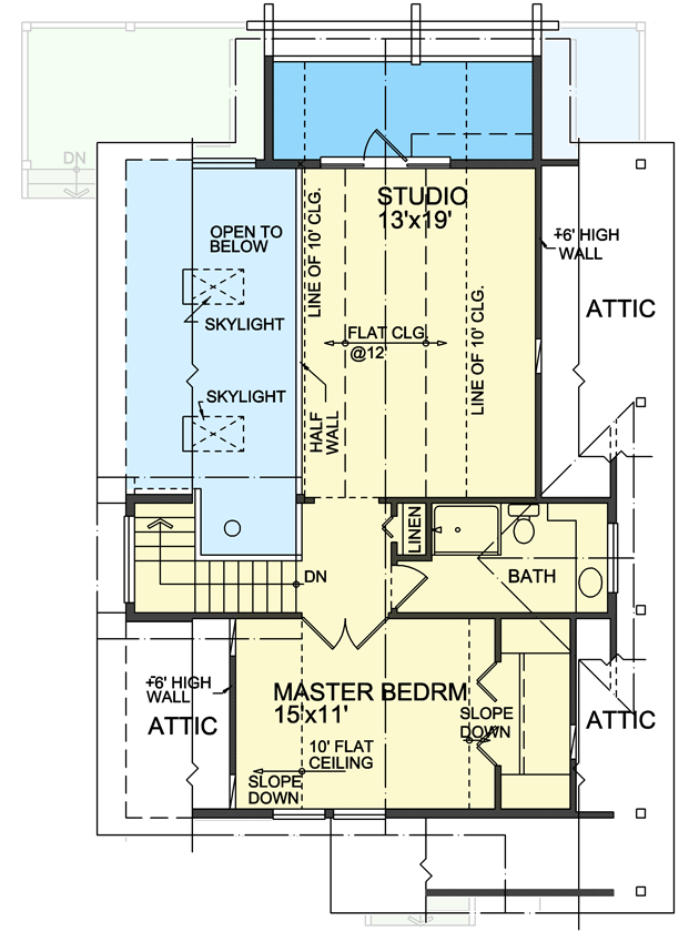 Plan 9808SW: Vacation in the Woods - Floor Plan - 2nd Floor - Cabin, Cottage, Mountain, Rustic, Vacation