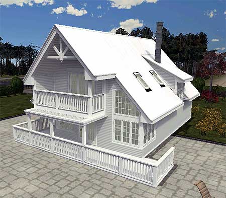 Plan 9808SW: Vacation in the Woods - Image #9 - Cabin, Cottage, Mountain, Rustic, Vacation