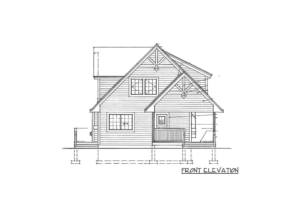 Plan 9810SW: Charming Vacation Cottage - Image #5 - Cottage, Low Country, Mountain, Vacation