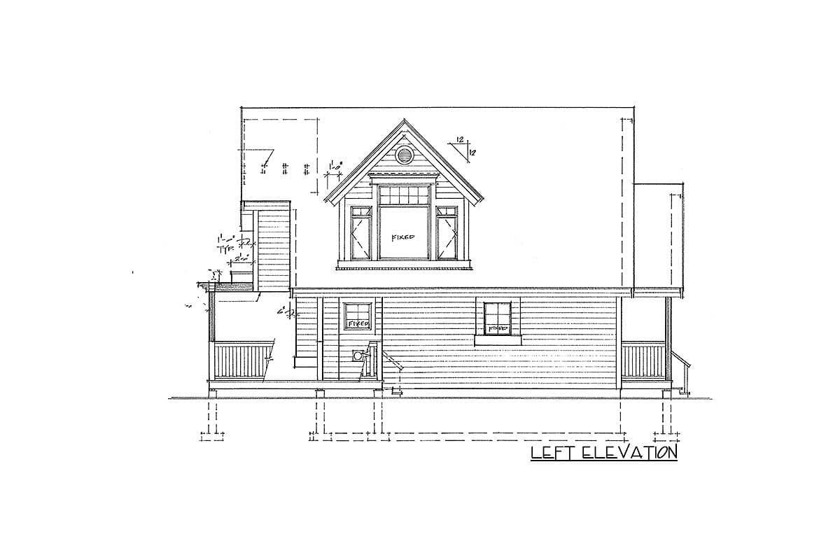 Plan 9810SW: Charming Vacation Cottage - Image #6 - Cottage, Low Country, Mountain, Vacation