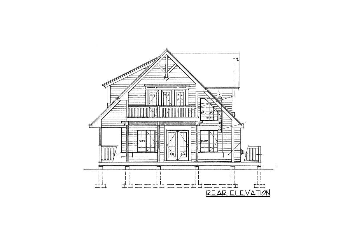 Plan 9810SW: Charming Vacation Cottage - Image #7 - Cottage, Low Country, Mountain, Vacation