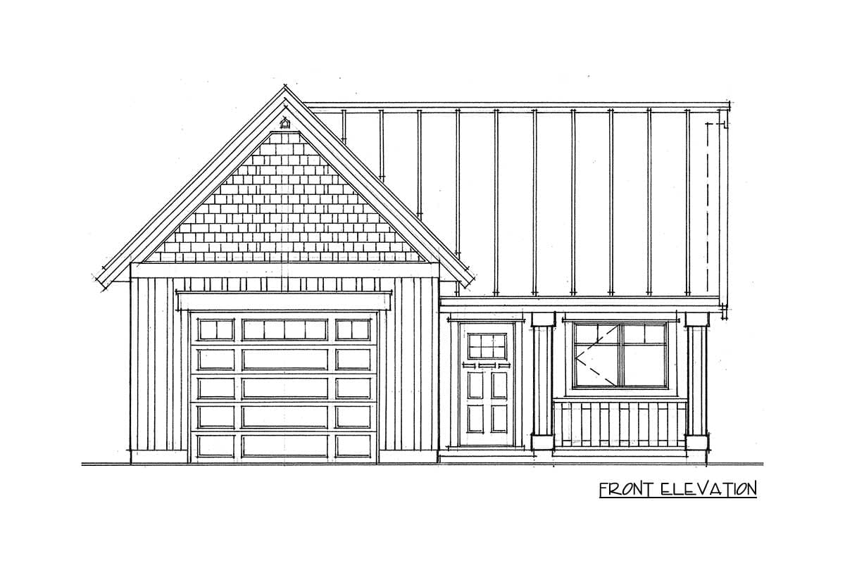 Plan 9822SW: Rustic RV Garage with Workshop - Image #5 - Rustic, Traditional