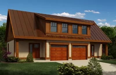 Carriage House Plan with Workshop