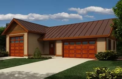 RV Garage with Metal Roof