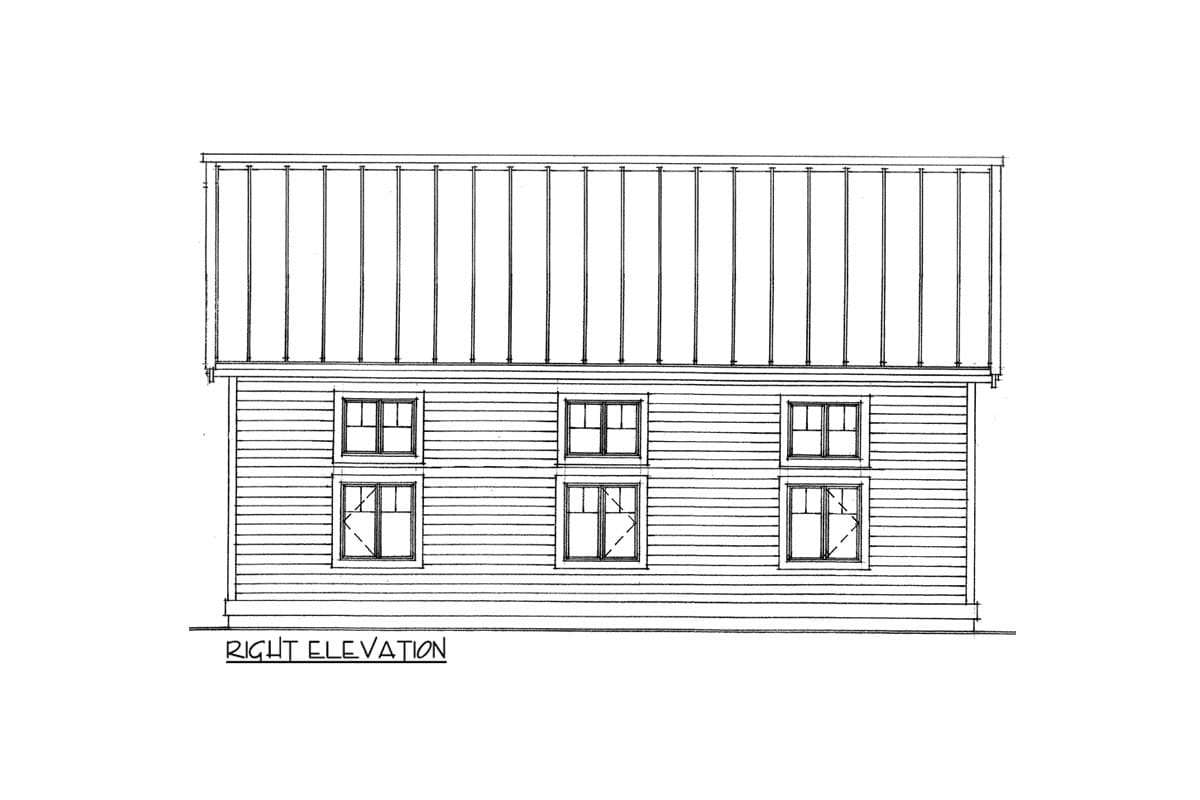 Plan 9832SW: RV Garage Plan With Shed Dormer - Image #4 - Carriage