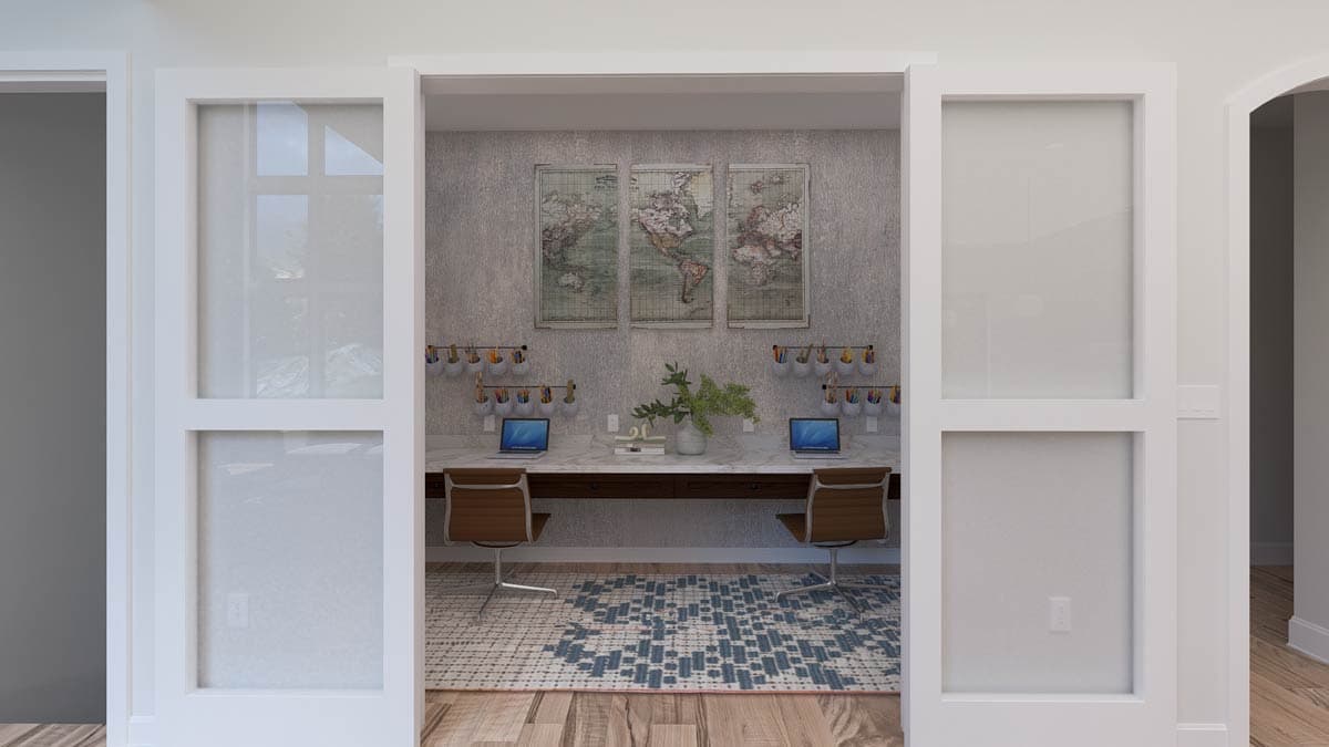 Plan 61745UT: Multi-Generational Traditional House Plan with 4122 Sq Ft and 3-Car Garage - Image #22 - New American, Ranch, Traditional