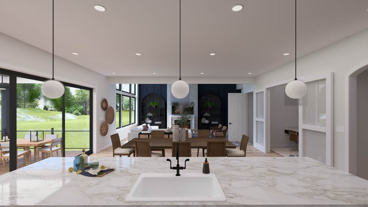 Plan 61745UT: Multi-Generational Traditional House Plan with 4122 Sq Ft and 3-Car Garage - Image #21 - New American, Ranch, Traditional