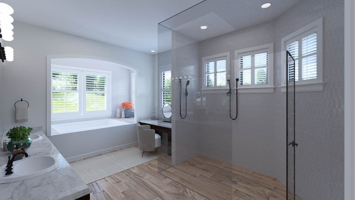 Plan 61745UT: Multi-Generational Traditional House Plan with 4122 Sq Ft and 3-Car Garage - Image #25 - New American, Ranch, Traditional