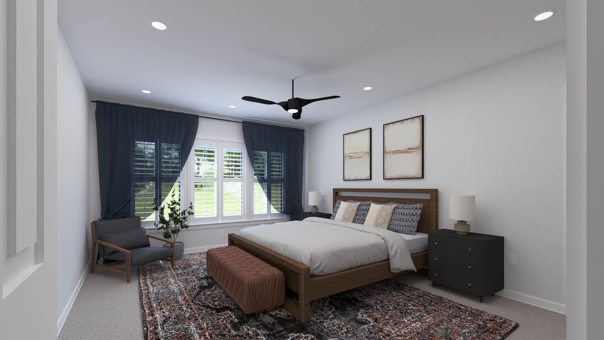 Plan 61745UT: Multi-Generational Traditional House Plan with 4122 Sq Ft and 3-Car Garage - Image #24 - New American, Ranch, Traditional