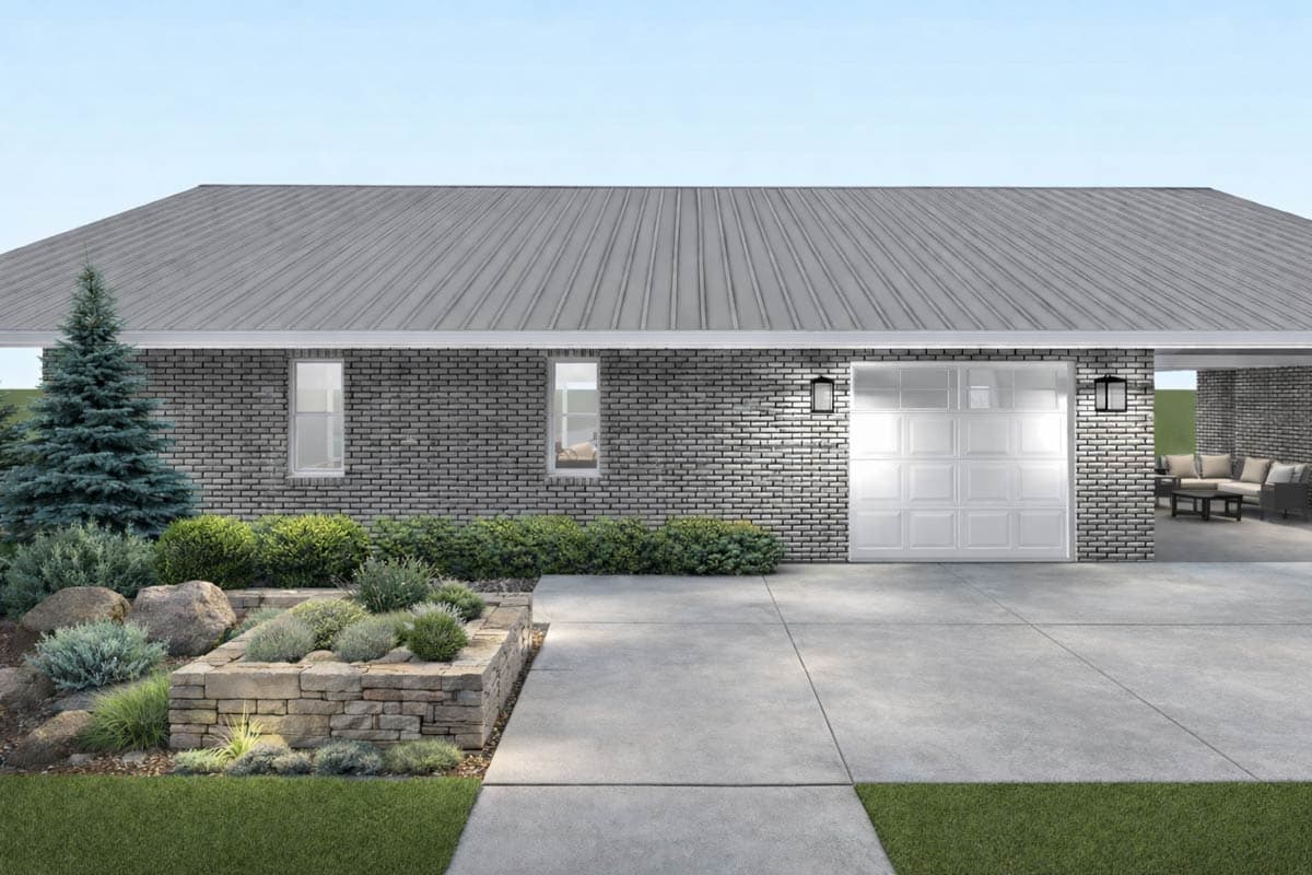 Plan 61744UT: Pool House Plan with Great Room and Outdoor Living - Image #4