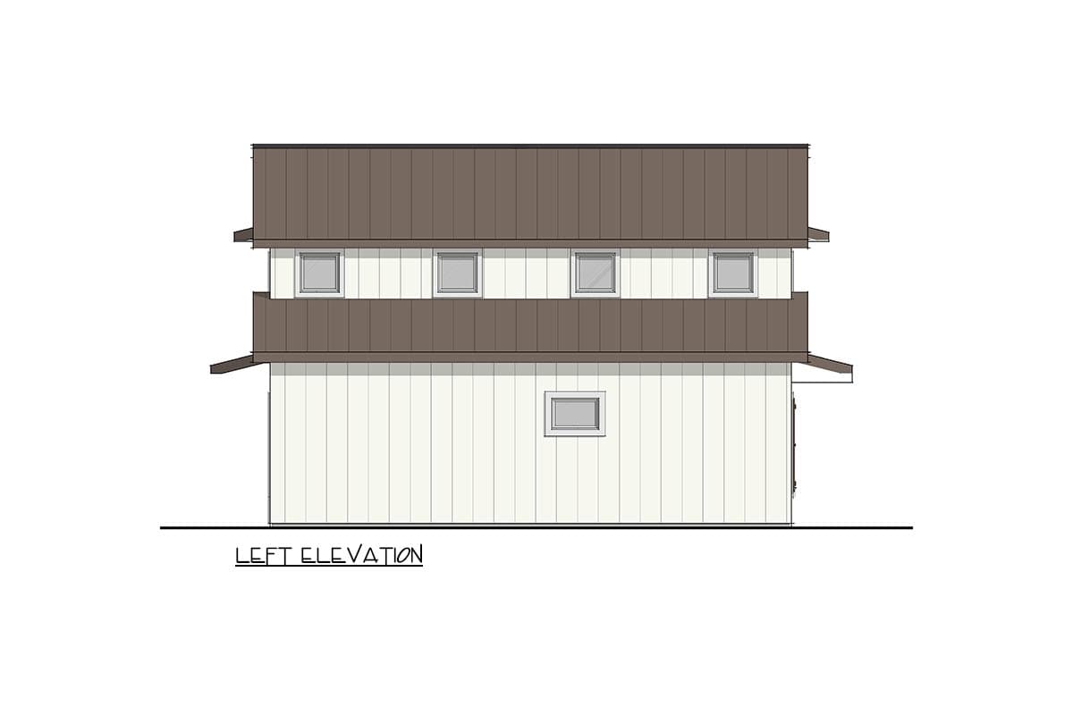 Plan 405129FDC: Barndominium House Plan with 3 Beds and Vaulted Great Room - Image #3 - Barndominium