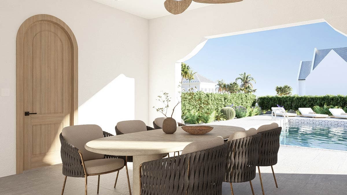 Plan 623631DJ: Coastal Contemporary Pool House Plan with Outdoor Kitchen and Bunk Room - Image #9 - Coastal Contemporary, Contemporary, Florida-Style