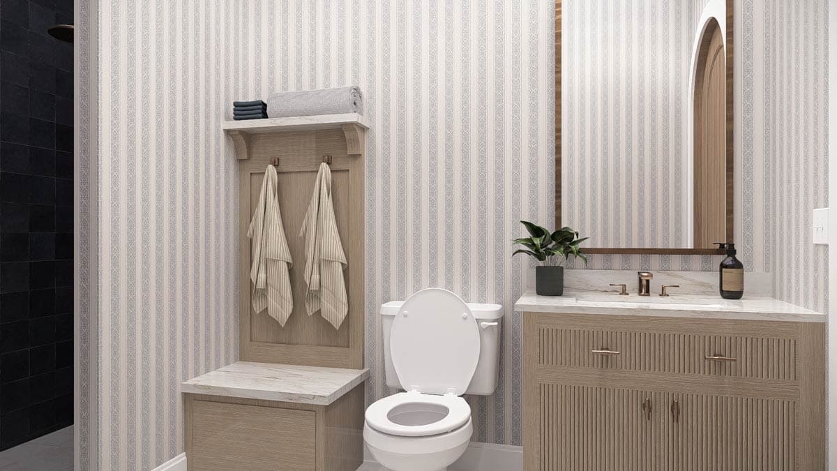 Plan 623631DJ: Coastal Contemporary Pool House Plan with Outdoor Kitchen and Bunk Room - Image #10 - Coastal Contemporary, Contemporary, Florida-Style