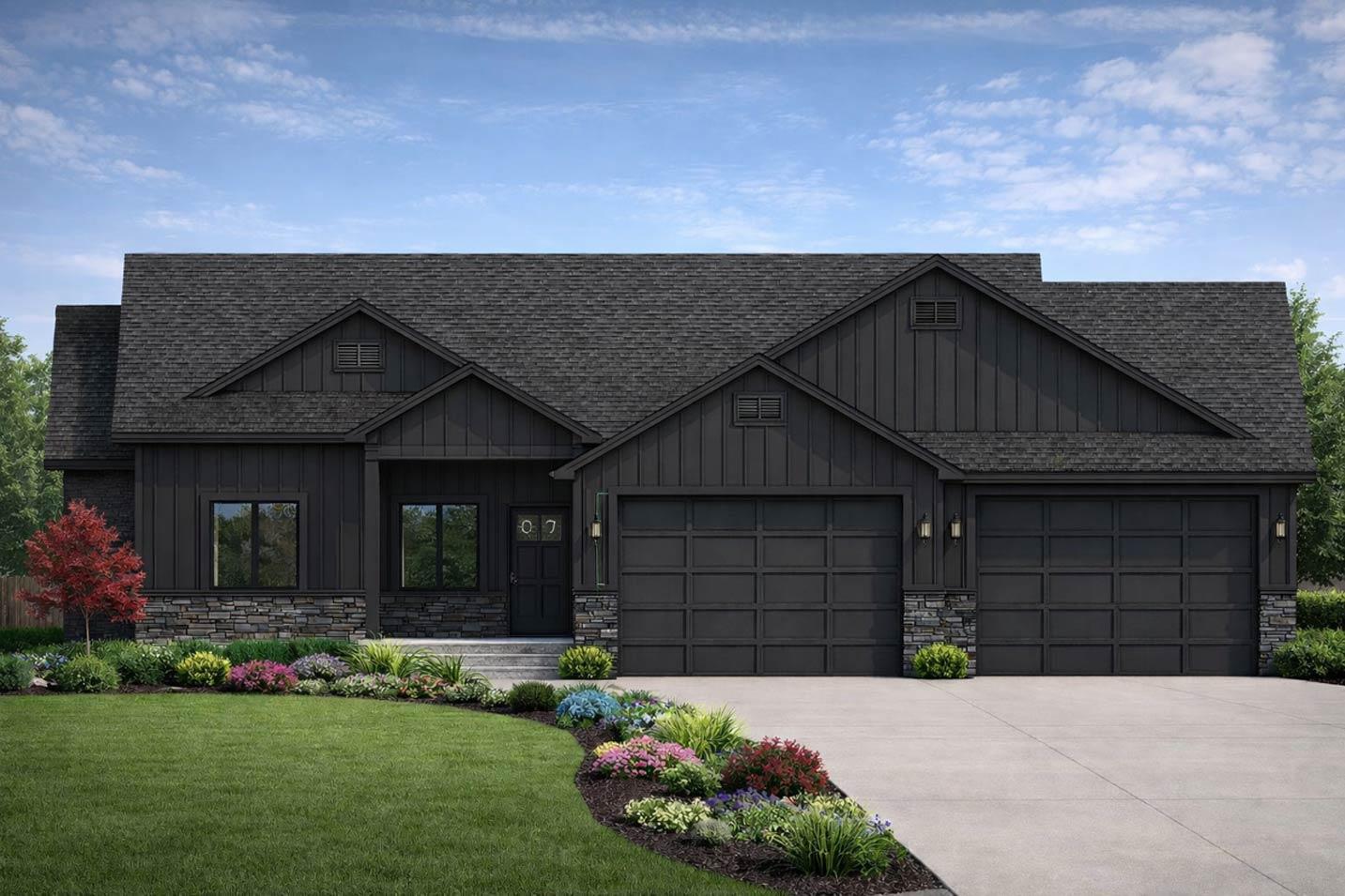 Plan 849069PGE: Flexible New American House Plan with Large Garage and Game Room - Image #2 - Craftsman, Farmhouse, New American, Traditional