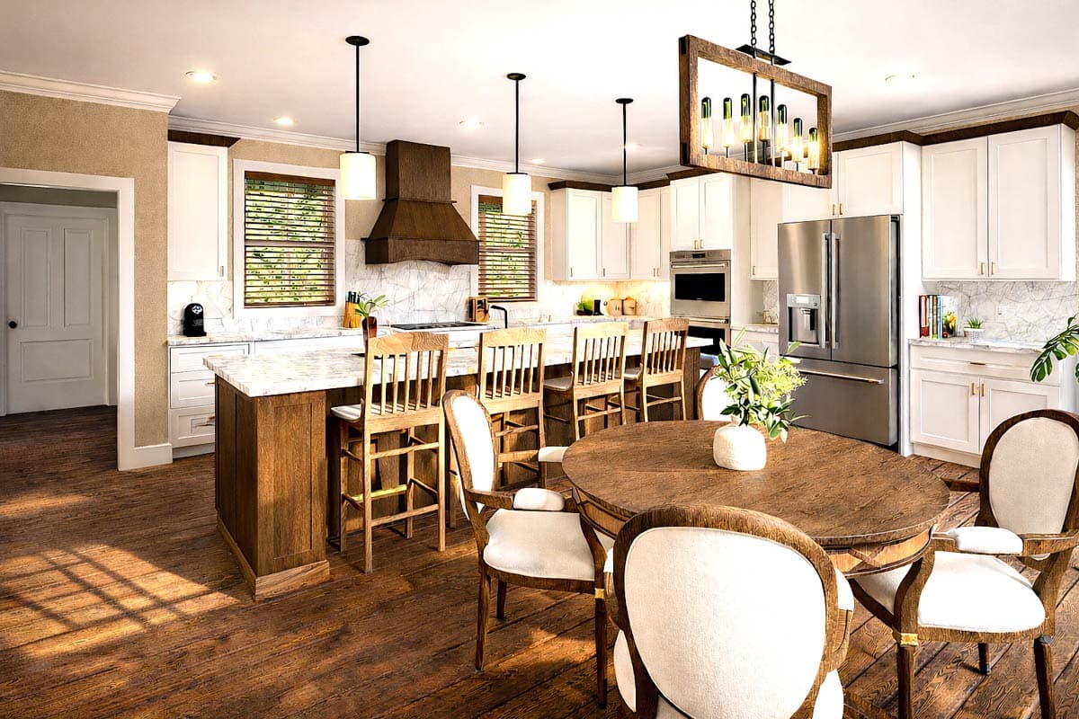 Plan 25080DH: Modern Farmhouse House Plan with 3 Bedrooms and Two-Story Great Room - Image #9 - Country, Farmhouse, Modern Farmhouse