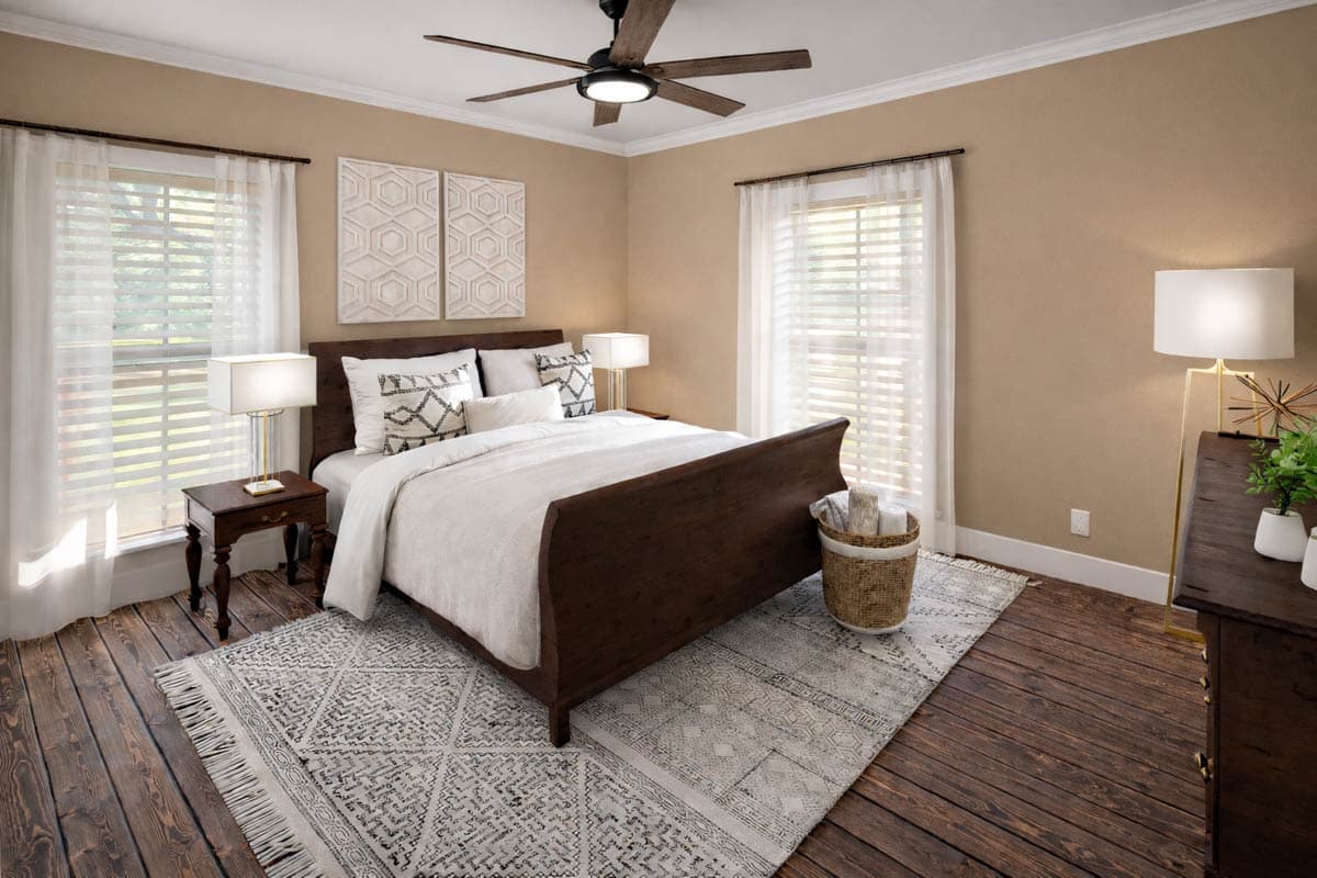 Plan 25080DH: Modern Farmhouse House Plan with 3 Bedrooms and Two-Story Great Room - Image #16 - Country, Farmhouse, Modern Farmhouse