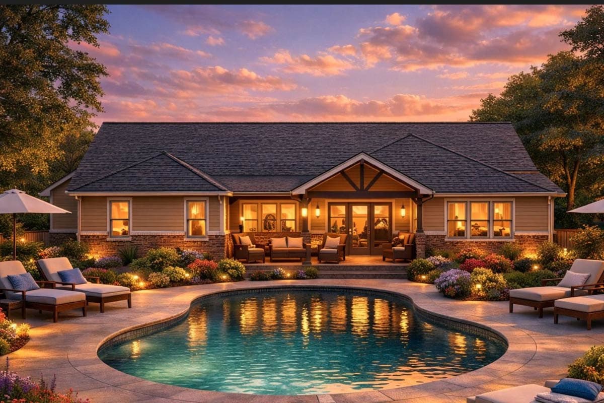 Plan 54048LK:  4-Bedroom Craftsman House Plan with 3-Car Garage and Split Layout - Image #4 - Craftsman, New American