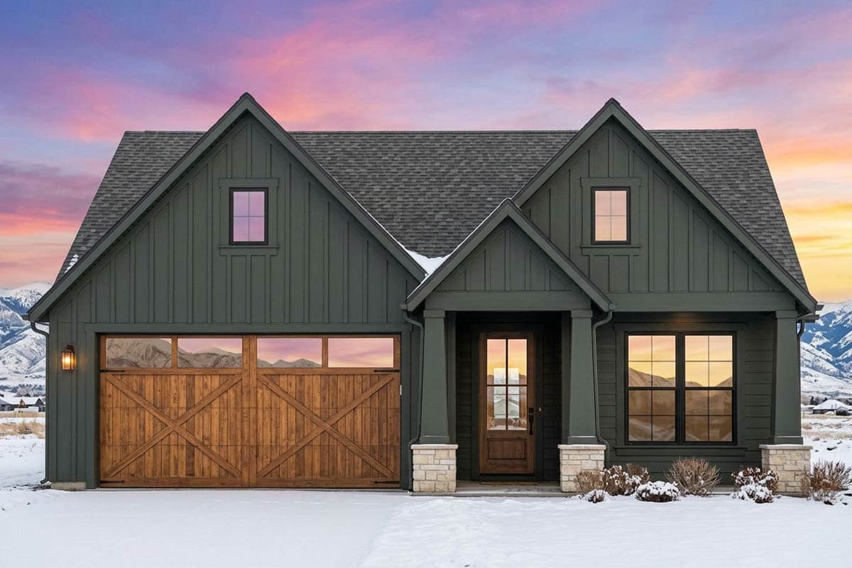 Plan 818203JSS: Modern Farmhouse House Plan with 4 Bedrooms and 2-Car Garage - Image #3 - Country, Craftsman, Farmhouse, Modern Farmhouse