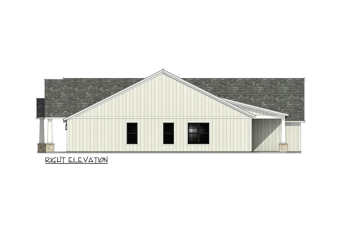 Plan 818203JSS: Modern Farmhouse House Plan with 4 Bedrooms and 2-Car Garage - Image #7 - Country, Craftsman, Farmhouse, Modern Farmhouse