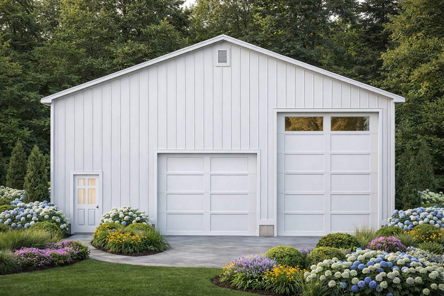 Plan image - 849071PGE:Farmhouse Garage Plan with RV Garage and Loft Living