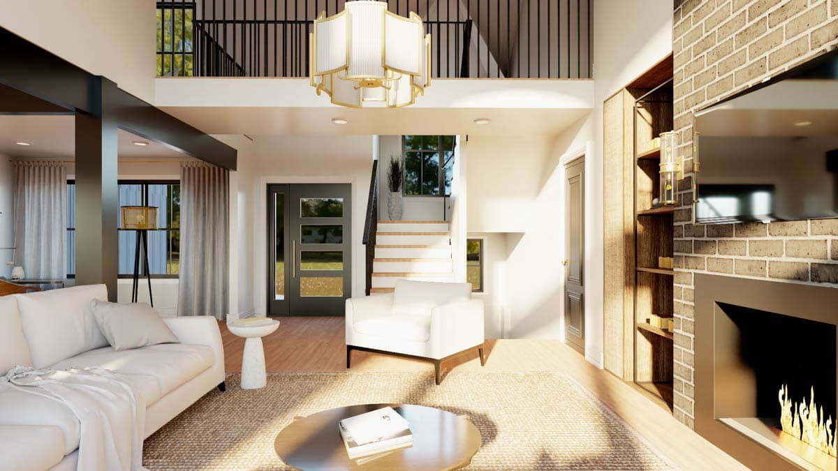 Plan 135420GRA: Striking Modern House Plan with 3 Bedrooms and Walkout Lower Level - Image #10 - Contemporary, Modern, New American