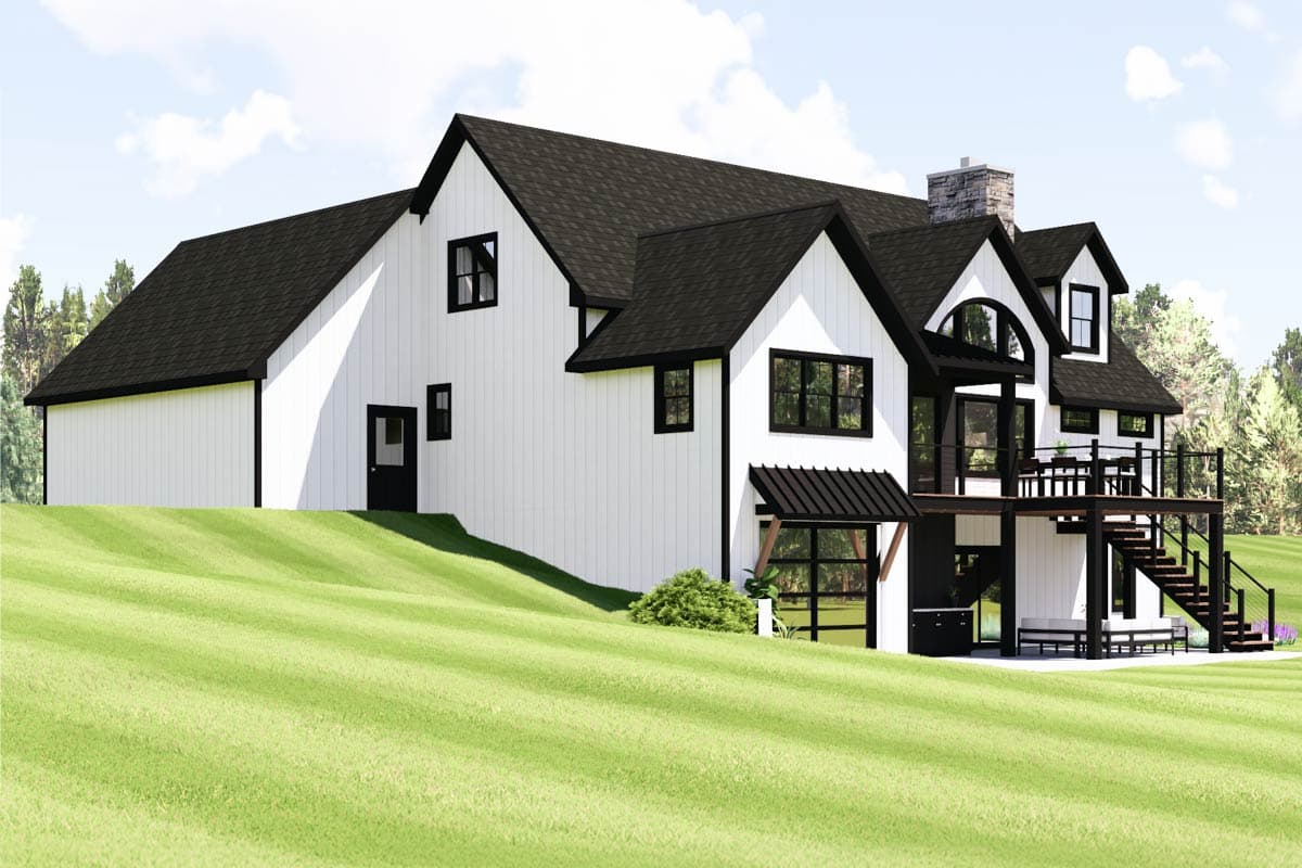 Plan 135420GRA: Striking Modern House Plan with 3 Bedrooms and Walkout Lower Level - Image #6 - Contemporary, Modern, New American