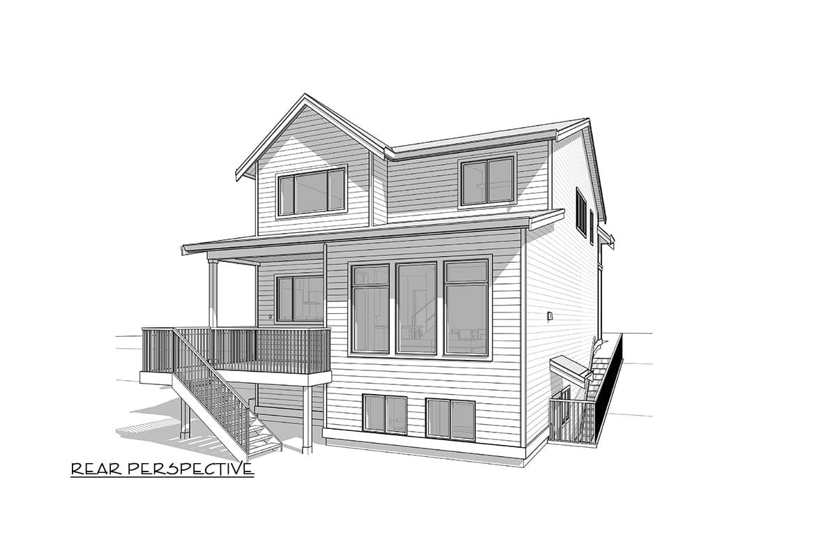 Plan 270127AF: Two-Story New American House Plan with 4 Bedrooms and 2-Car Garage - Image #37 - Craftsman, Modern Farmhouse, New American