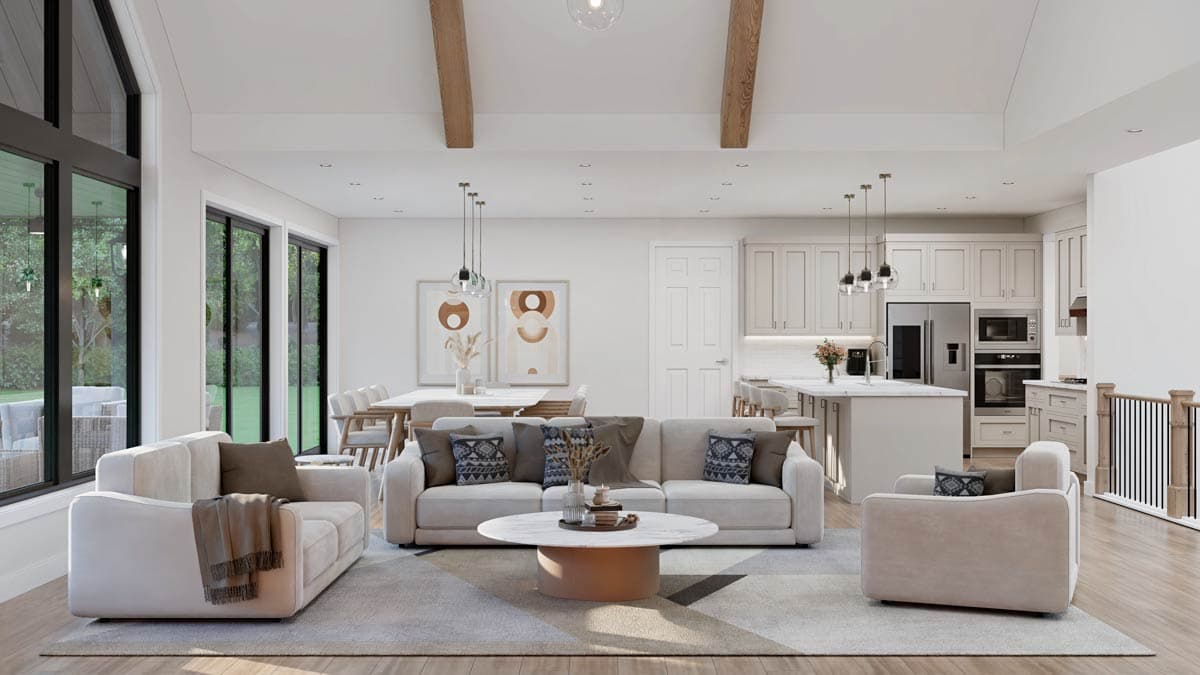 Plan 911069JVD: Modern Farmhouse House Plan with Split Bedrooms and 3-Car Garage - Image #9 - Contemporary, Country, Craftsman, Modern Farmhouse, Mountain