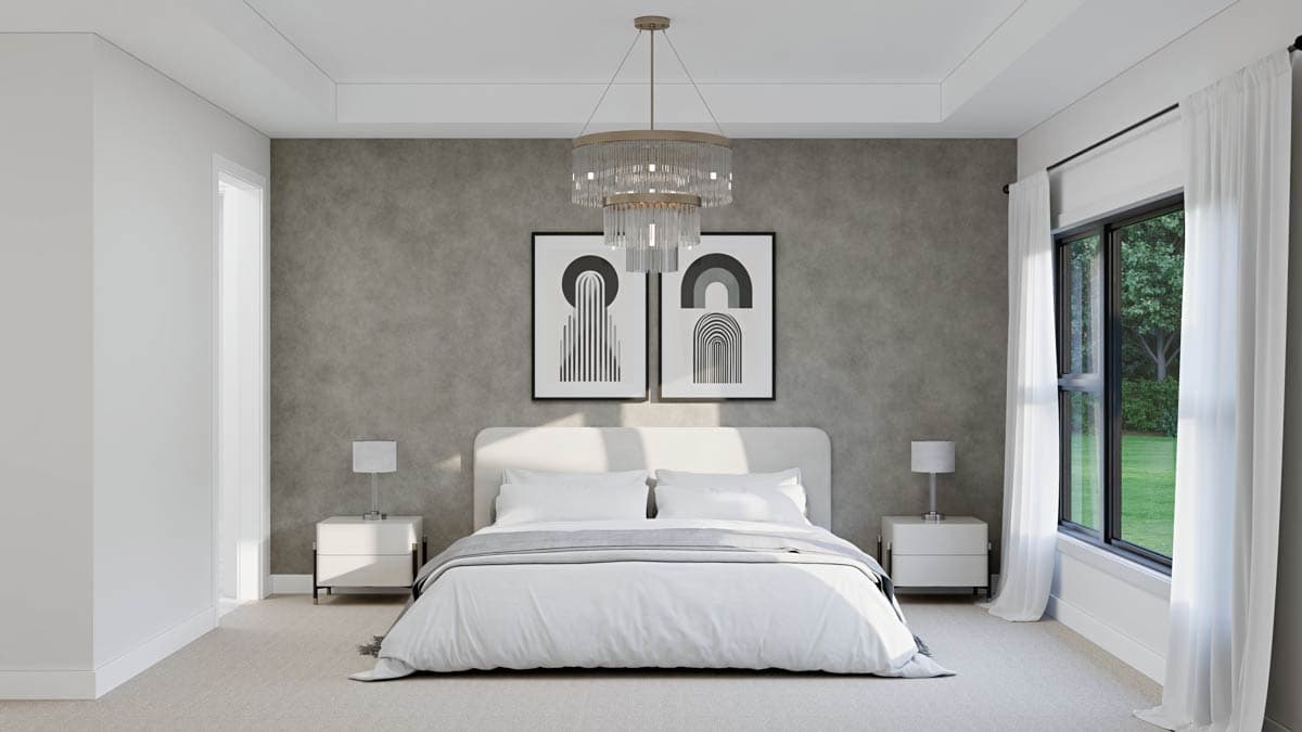 Plan 911069JVD: Modern Farmhouse House Plan with Split Bedrooms and 3-Car Garage - Image #13 - Contemporary, Country, Craftsman, Modern Farmhouse, Mountain