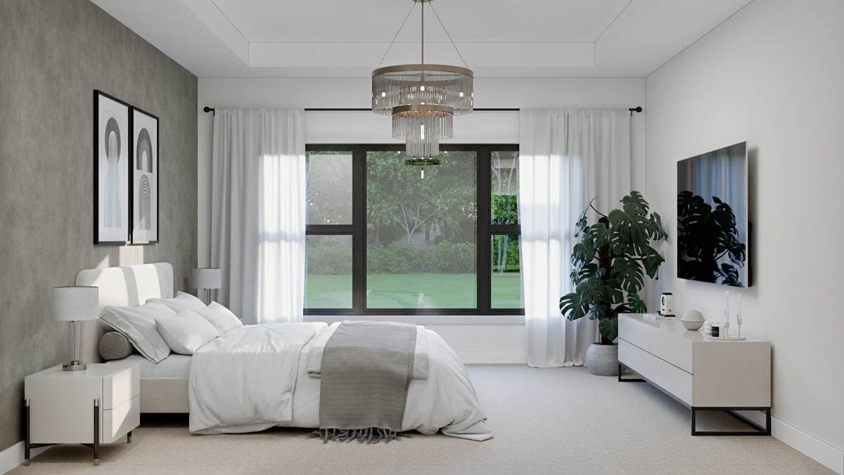 Plan 911069JVD: Modern Farmhouse House Plan with Split Bedrooms and 3-Car Garage - Image #12 - Contemporary, Country, Craftsman, Modern Farmhouse, Mountain