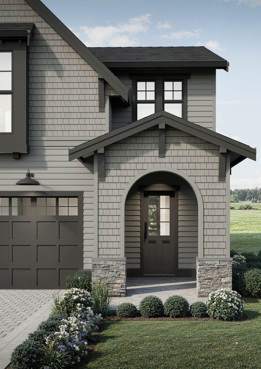 Plan 270127AF: Two-Story New American House Plan with 4 Bedrooms and 2-Car Garage - Image #4 - Craftsman, Modern Farmhouse, New American