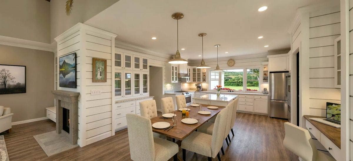 Plan 28933JJ: Modern Farmhouse Plan with Attached Garage In Back - 1809 Sq Ft - Image #6 - Cottage, Country, Farmhouse, Modern Farmhouse, New American, Traditional