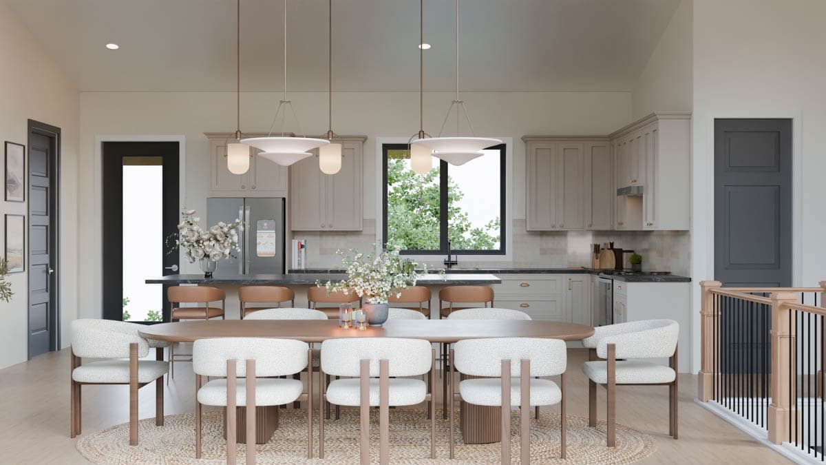 Plan 911070JVD: Modern Mountain House Plan with 3 Beds and Walkout Lower Level - Image #10 - Barndominium, Contemporary, Modern, Mountain