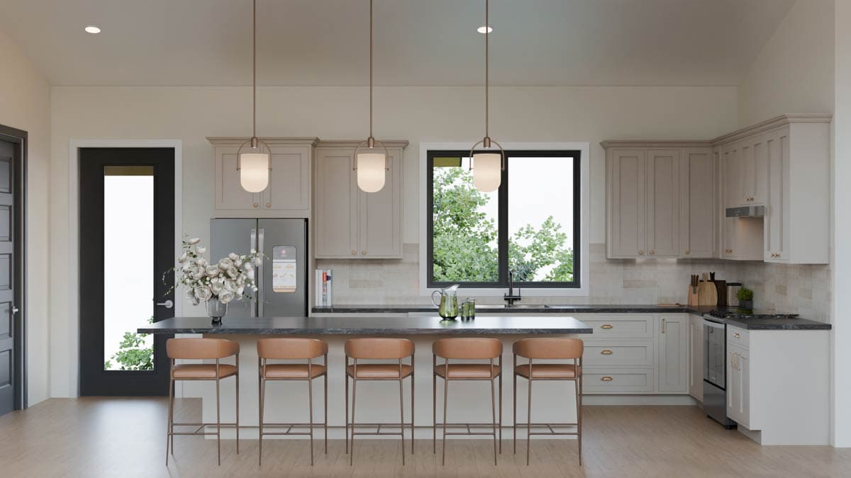 Plan 911070JVD: Modern Mountain House Plan with 3 Beds and Walkout Lower Level - Image #8 - Barndominium, Contemporary, Modern, Mountain