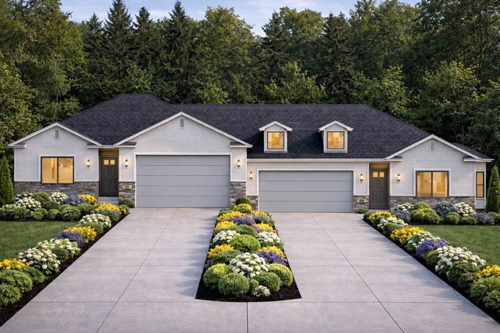 Plan image - 849065PGE:Traditional Multi-Family House Plan with 3-4 Beds and Basement