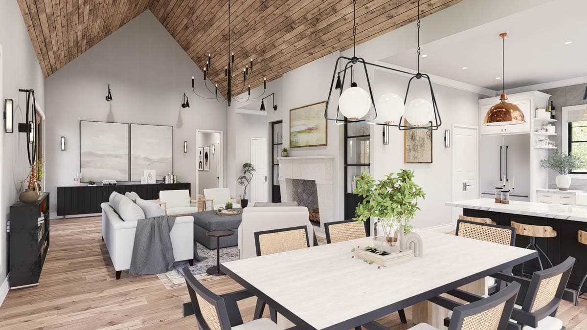 Plan 12343JL: Modern Farmhouse House Plan with 3 Beds, Vaulted Great Room, Outdoor Kitchen - Image #13 - Farmhouse, Modern Farmhouse, Mountain, New American