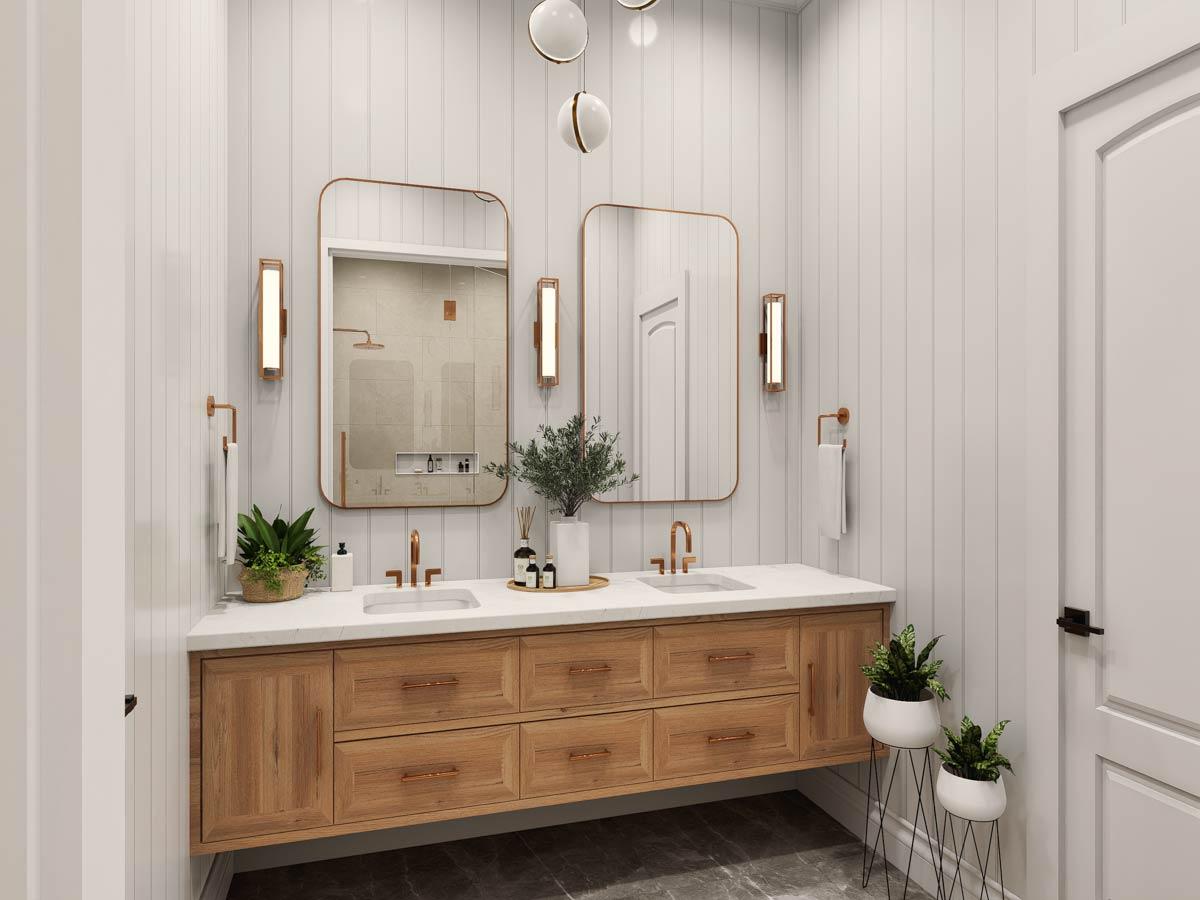 Plan 12343JL: Modern Farmhouse House Plan with 3 Beds, Vaulted Great Room, Outdoor Kitchen - Image #17 - Farmhouse, Modern Farmhouse, Mountain, New American