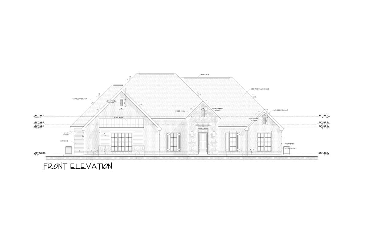 Plan 185031PHD: Elegant Southern Traditional House Plan with Sunroom and Outdoor Kitchen - Image #2 - Southern Traditional, Traditional